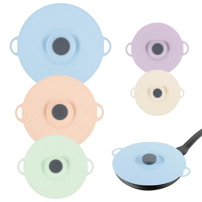 5 szt. Silikonowy Zestaw Pokrywek do Świeżej Żywności Pokrywka na Miski do Mikrofalówki Kuchenna Hermetyczna Pokrywka na Garnek Odporna na Rozlanie Wielokrotnego Użytku do Przechowywania w Kuchni