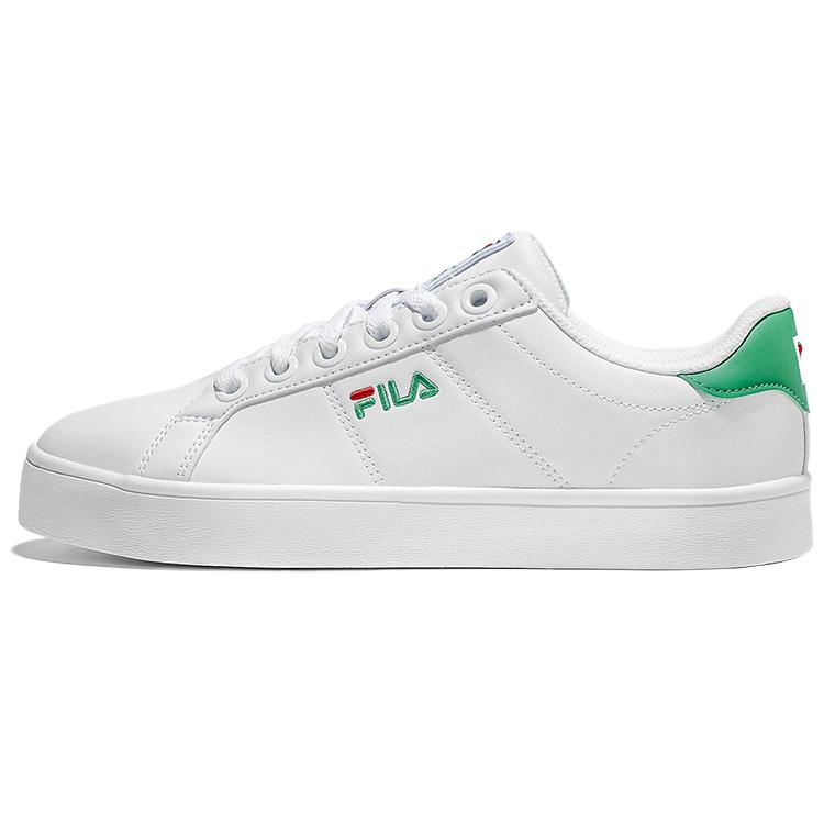 FILA Court Deluxe Skateboard Shoes Unisex White Green Korean Style 1TM00651D_320 230