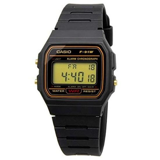 CASIO wristwatch quartz F-91WG-9 unisex cheap black