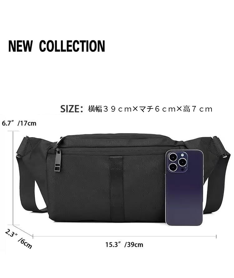 LEOLEO Lightweight Sports Shoulder Perfect for and with Multifunctional Waist Pouch and Hip and Compact Design Bag, Commuting, Travel, Cycling, Bag,