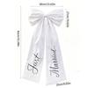 Large Size Car Ribbon Bow Lovely Style Just Married Car Decor Romantic Wedding Car Bow  Wedding Day