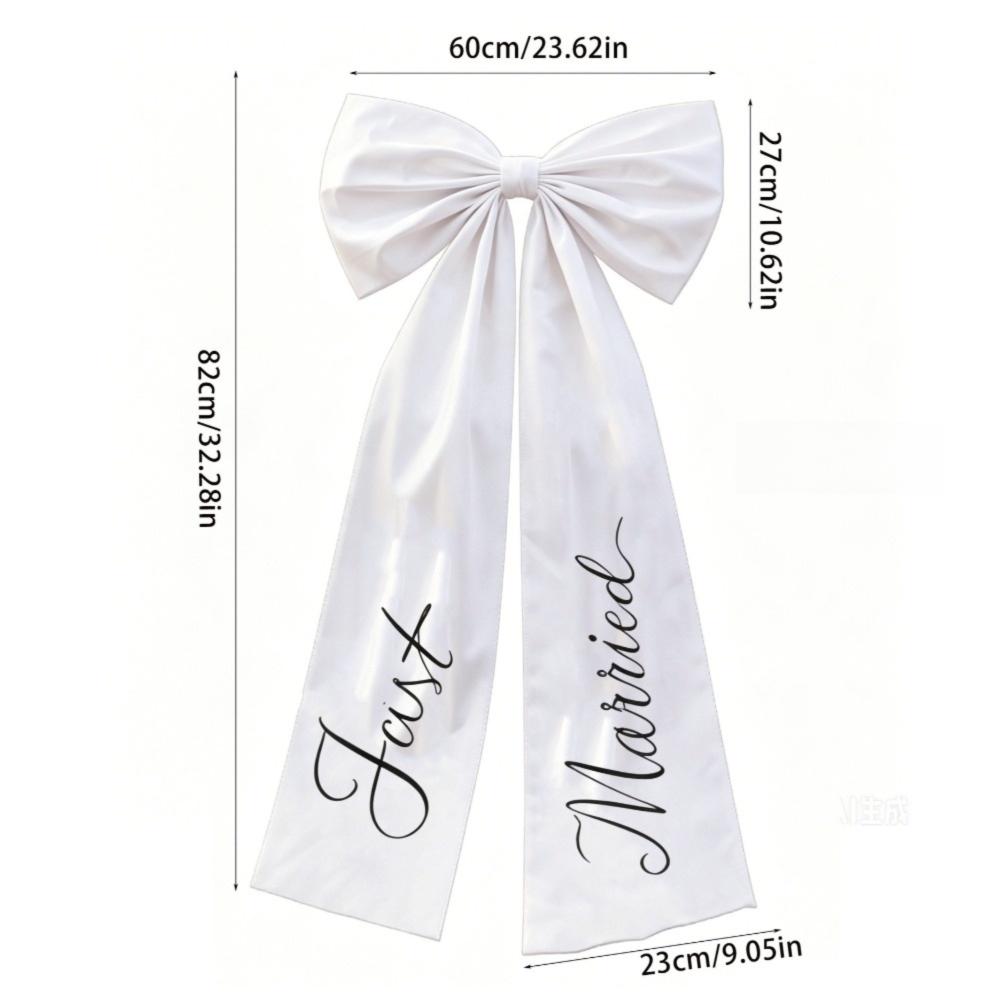 Large Size Car Ribbon Bow Lovely Style Just Married Car Decor Romantic Wedding Car Bow Wedding Day