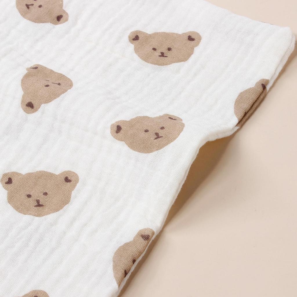 Baby Soft Cotton Muslin Handkerchief with Lanyard