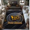 JCB Crystal Velvet Rug, Custom Name Text Personalized Non‑Slip Floor Mat for Home Decor Gift