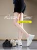 2025 Spring Women's Breathable Mesh Korean Style Thick-Soled Casual Fashion Sneakers