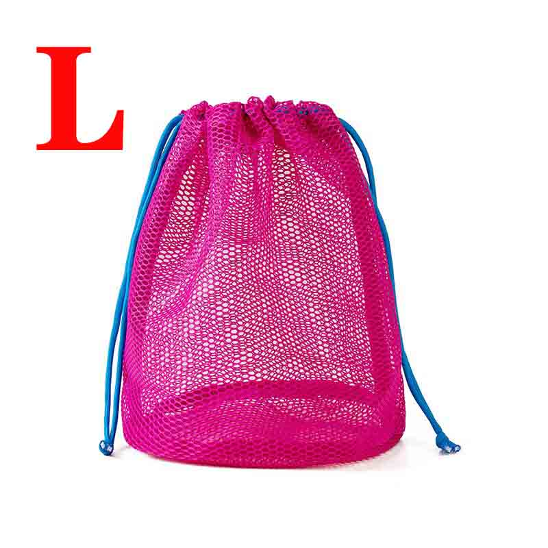 1PC Mesh Drawstring Pocket Portable Drainage Storage Bag Swimming And Bathing Bag Foldable Travel Storage Bag Grooming Bag
