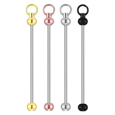 Portable 20 Pcs Sturdy Alloy Long Rods Charm Pendant Accessory for Earrings and Necklace Jewelry Making with Eye Pins