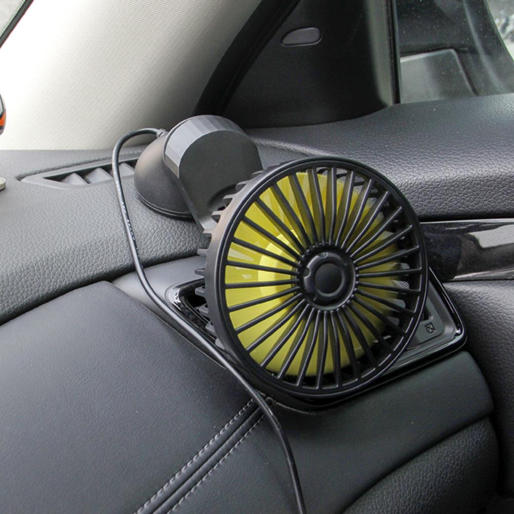 

F402 Car Truck Fan with Suction Cup USB Powered 3-Speed Dashboard Desk Fan