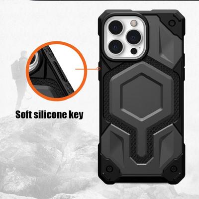 MagSafe Shockproof Case for Apple iPhone 15 14 Pro Max 13 Plus Kevlar Rugged Dropproof Magnet Magnetic Phone Cover
