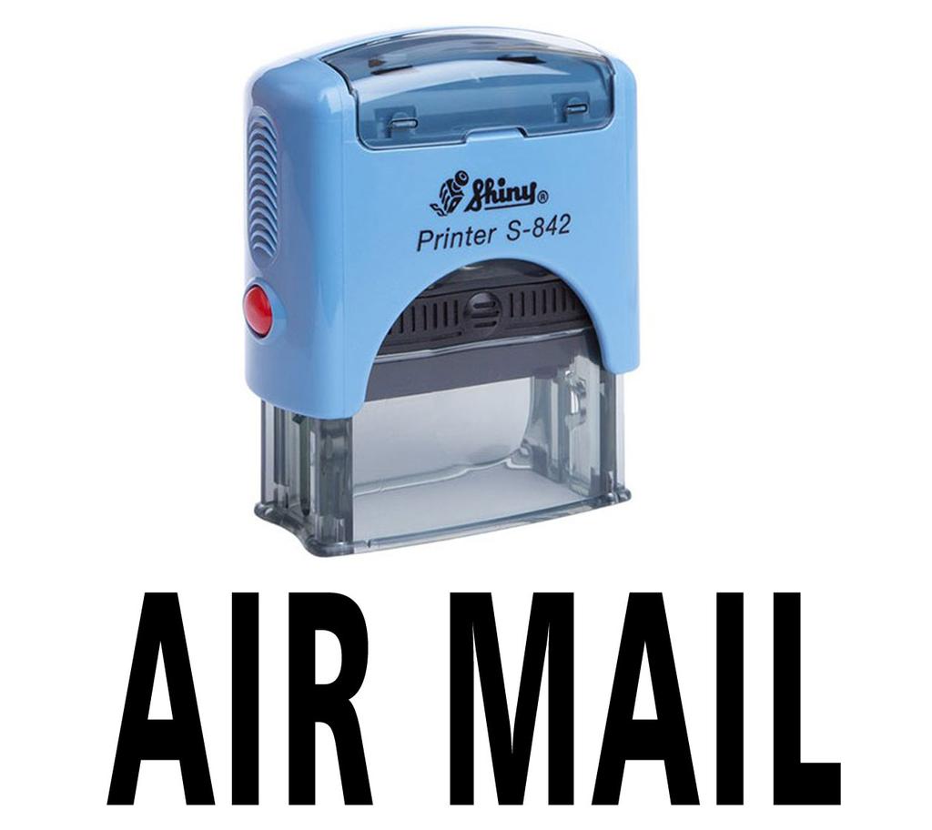 Printtoo AIR MAIL Self Inking Rubber Stamp Office Stationery Custom Shiny