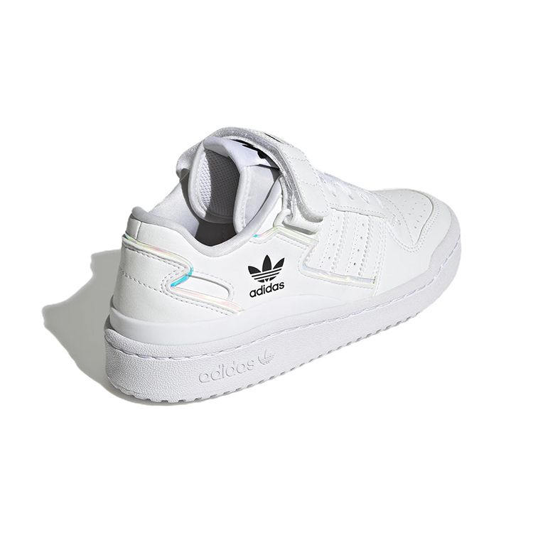 Adidas Forum J Białe opalizujące trampki dziecięce Cloud-White Core-Black GY9249