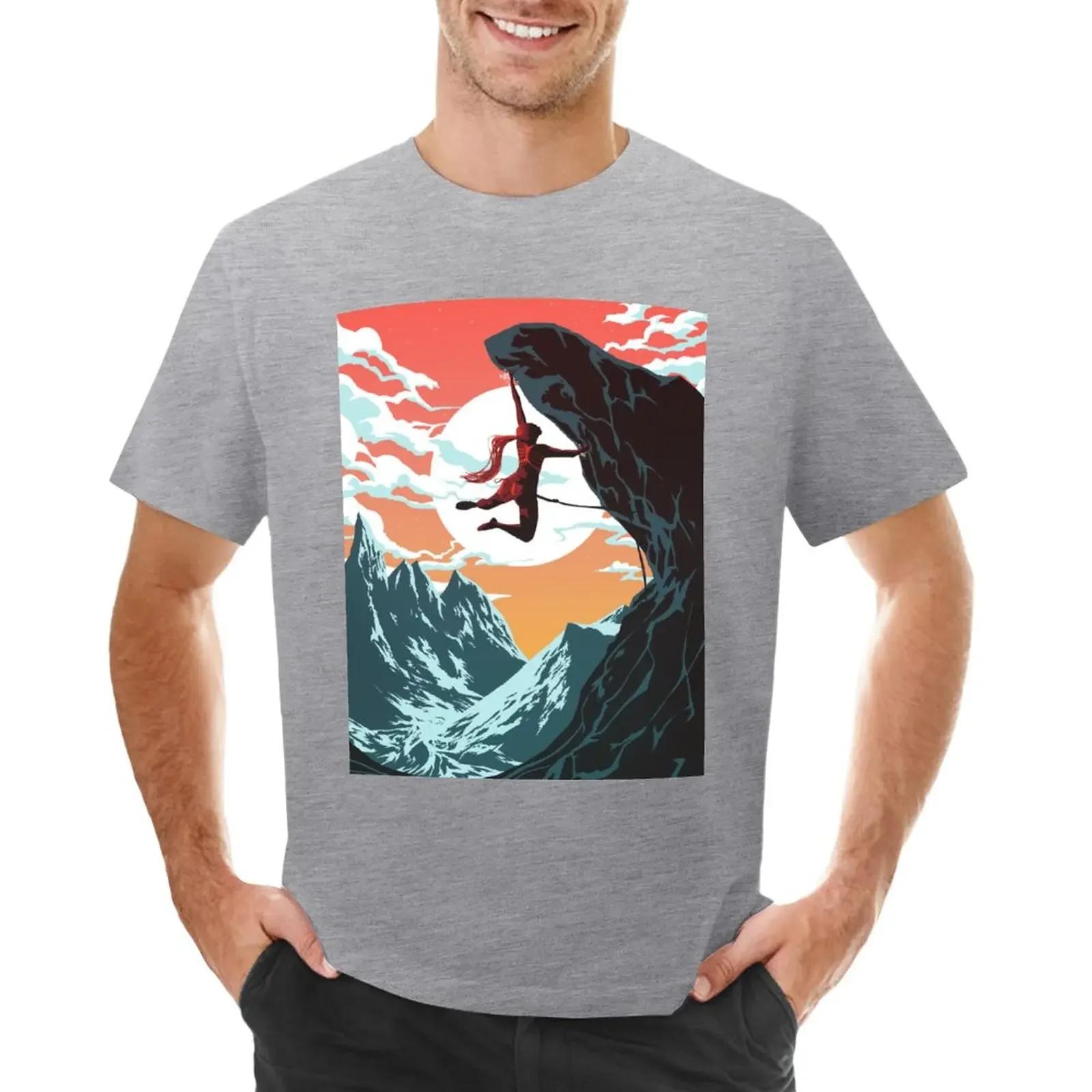 

Climbing Girl Vector Art TShirt cute clothes summer top Short sleeve tee funnys t shirts for men pack S