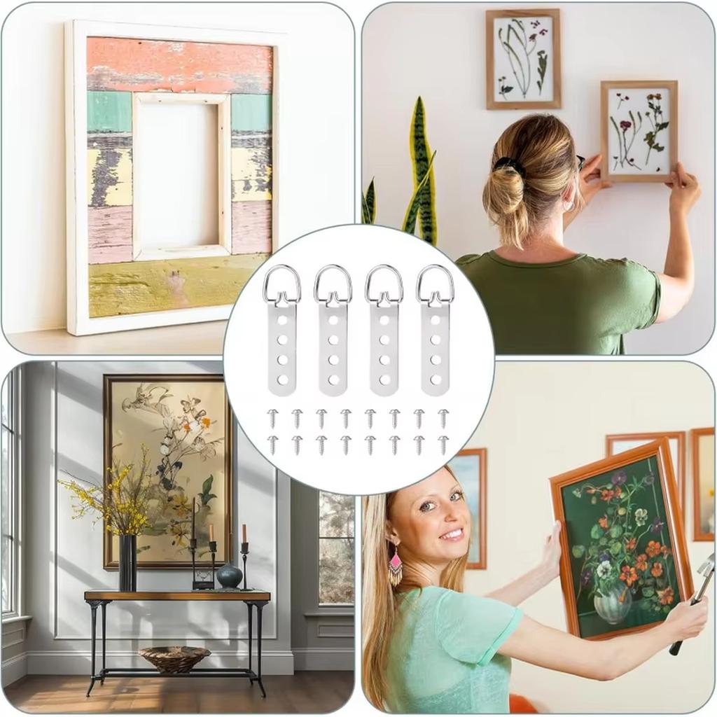 Věšáky s tlustým drátem se 3 otvory – Rámové kování pro čínské malby a olejomalby