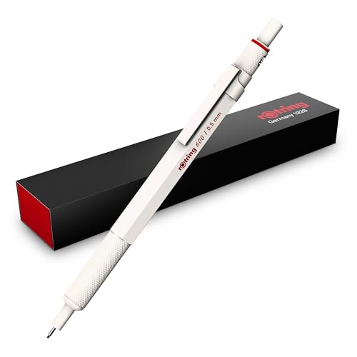 Rotring 600 Mechanical Pencil, 0.5mm, Pearl White (2158795)