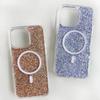 Clear Glitter Bling Magnetic Case for iPhone 14 13 12 Pro Max Plus Cover for MagSafe Wireless Charging Soft Silicone Cover Funda