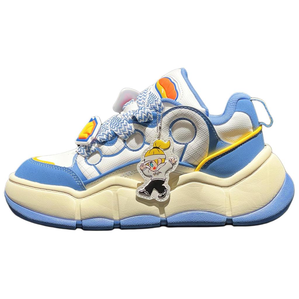 Anta Pop Mart X  Special Fragrance Bag Fashion Versatile Slip Resistant Durable Low Top Skate Shoes Women Sneakers Blue White 122518072X-1