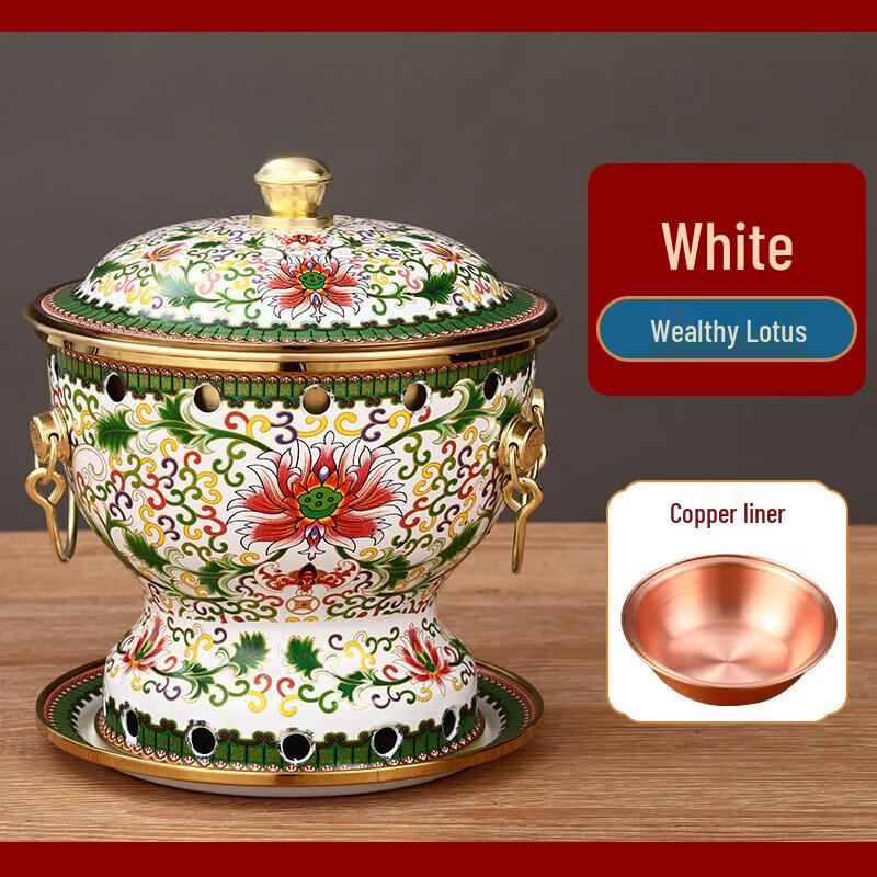 Qiwei Personal Pure Copper Enamel Hot Pot