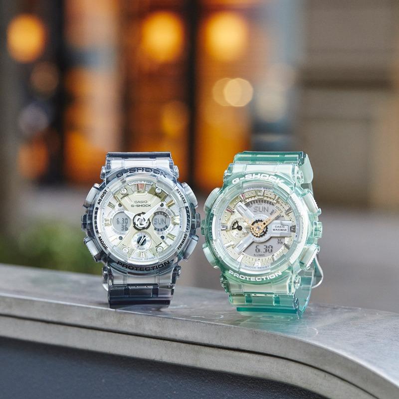 Casio G-SHOCK Herren Harz 200M Wasserdicht Digital Stoßfest Quarz Uhr GMA-S120GS-8A