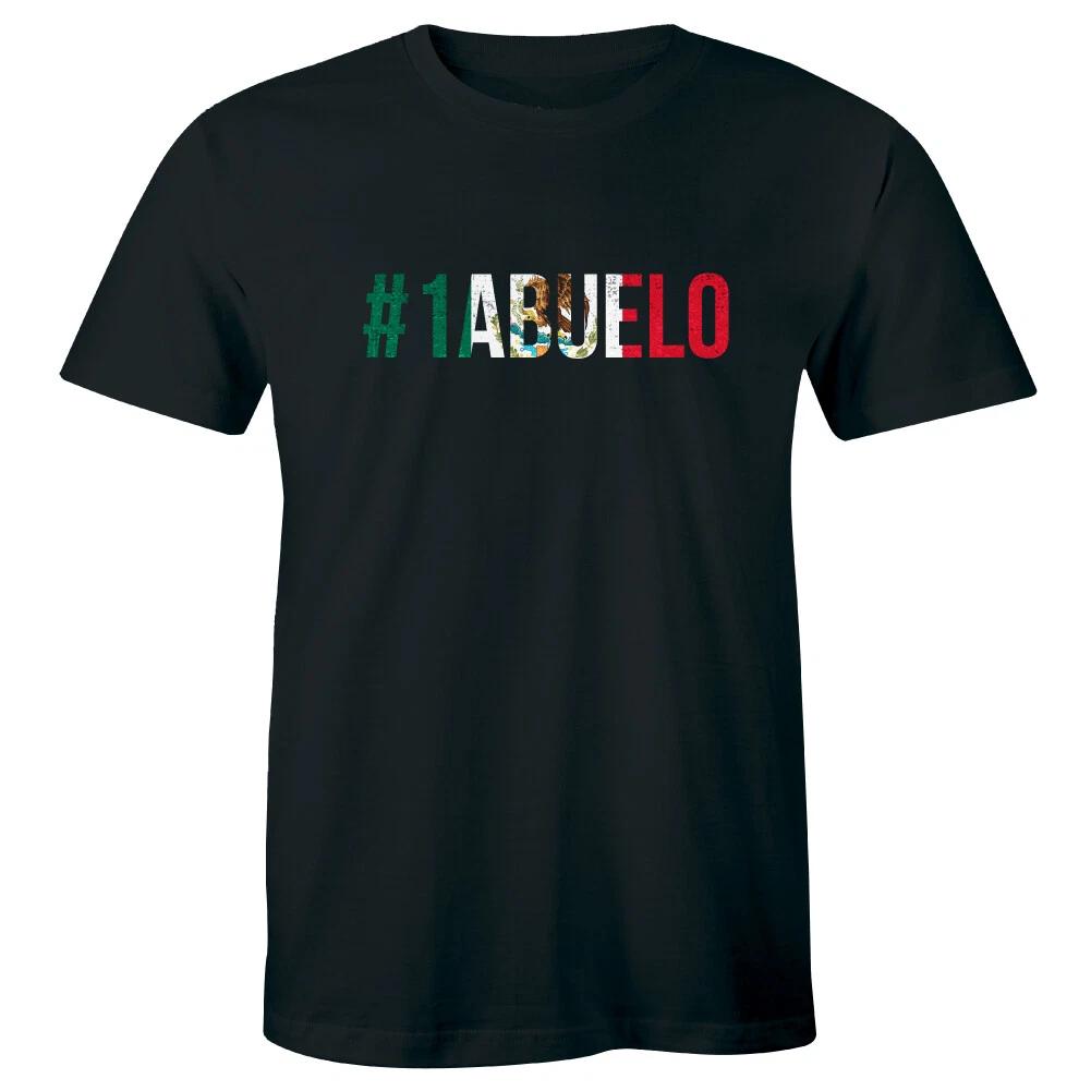 

Number One Abuelo with Mexican Flag Men s T-Shirt Gift for Grandpas M