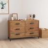 349921 vidaXL Buffet Brown 110x35x70 Cm Solid Recycled Pine Wood