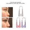 Silicone Nose Up Lifting Clips Portable Nose Bridge Shaping Beauty Clip (PinkPurpleWhite)