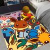 MINISO Pokemon Theme Carpet for Living Room Decor Man's Cave Boy's Bedroom Leisure Sofa Mat Welcome Rug Kid's Favorite Gifts