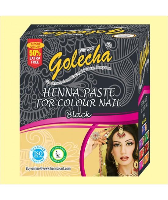 Golecha Black Nail Henna Color Tube 12 TUBE