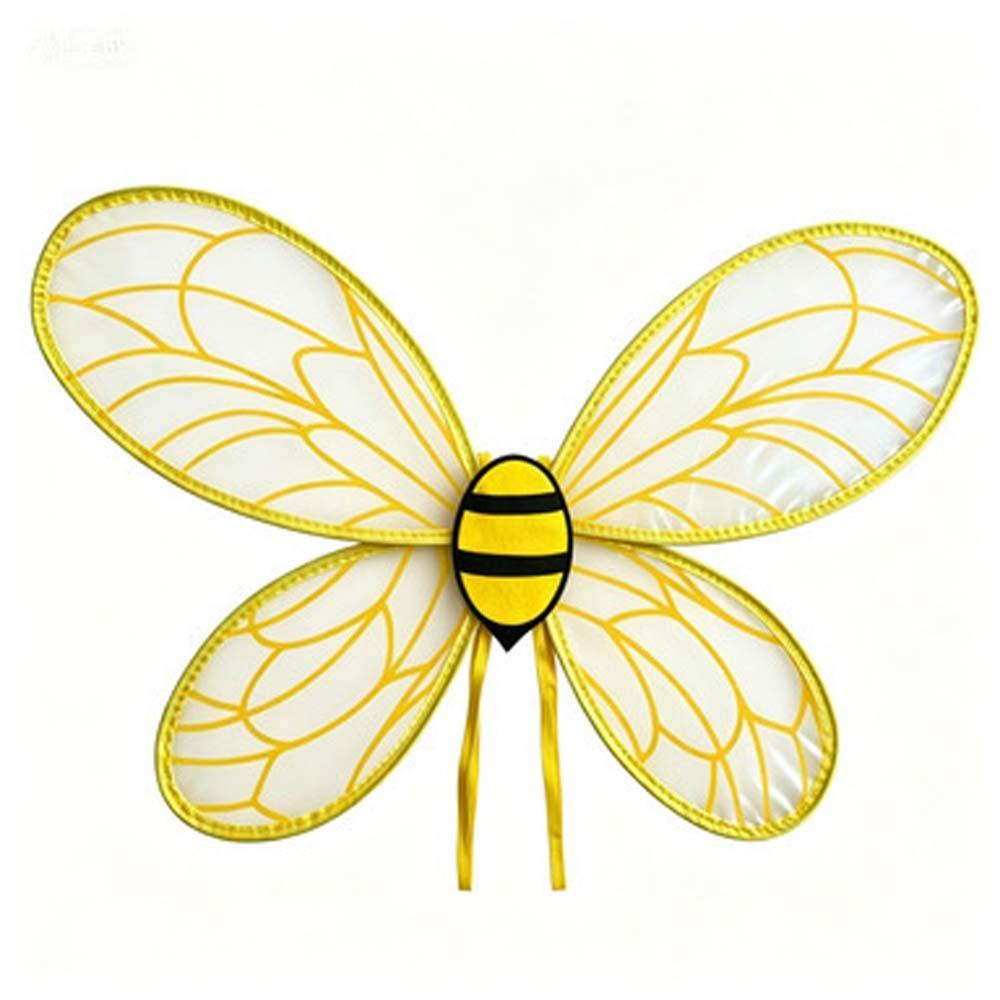 Insect Yellow Bee Fly Wings Bugs Kids Party Wings Lightweight Bee Cosplay Wings Suit  Cosplay Event