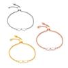 Fashion Lucky Infinity Bracelet Adjustable Women Bracelet Jewelry  Stainless Steel Chain Bowknot Bracelets