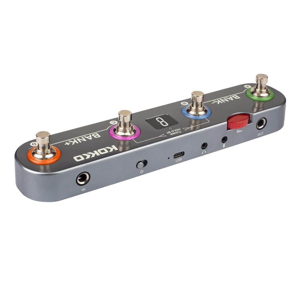 Kokko KE1 Multi-Functional Portable Guitar Effects Processor — 36 Presets 6 Effects Modules Noise Reduction, Boost, Modulation