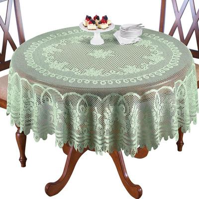 PC Knitted Lace Rose Round Tablecloth Western Tablecloth Wedding Home Tablecloth Table Flag