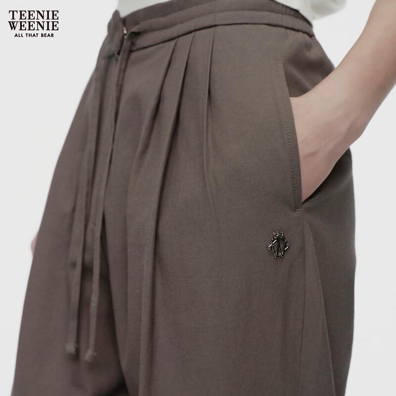 Teenie Weenie Women's Bear Letter Casual Pants