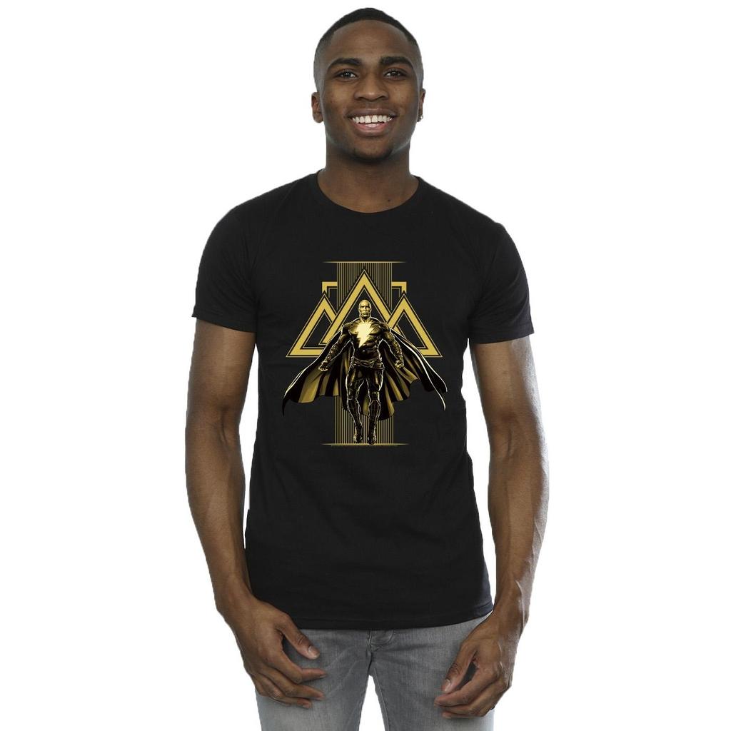 DC Comics Mens Black Adam Rising Golden Symbols T-Shirt