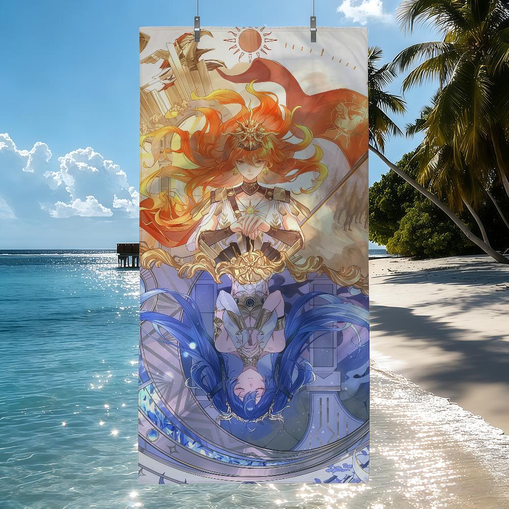 Wuthering Waves Augusta Towel Beach Towel Travel Lightweight Skin Friendly For Pool Beach Camping Cruise Summer