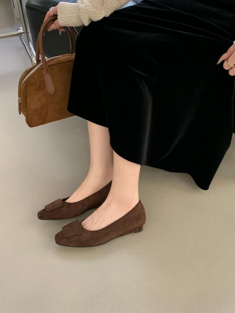 Low-heeled French Retro Square Head Square Buckle Mary Jane Single Shoes Women's Shoes New In Autumn 2025