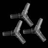 10 Pcs 4mm  Clear Plastic Aquarium “Y”3 Way Airline Tube Connectors Durable Easy To Install for Aeration Systems
