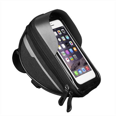 Wasserdichte Fahrrad Handyhalterung Halter Tasche Reflektierend Universal Hintere Lenkertasche Transparente Berührbare Hülle