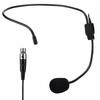 Mini XLR 3-pin TA3F Plug Headwear Microphone Headset Microphone, Comfortable To Wear, High Sound Quality Fidelity, Heart-shaped Directional Electrode