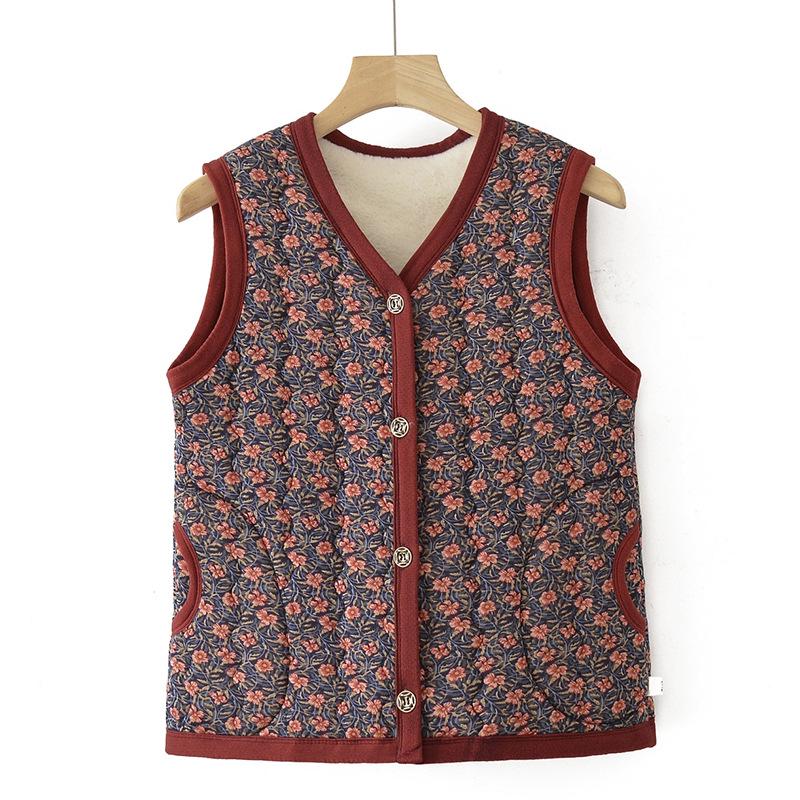 

Warm Winter Jacket for Middle-Aged and Elderly Women - Padded, Thick, and Cozy for Cold Protection 4XL (125-140 lbs)