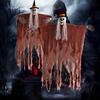1PC Halloween Ornaments Pumpkin Hanging Ghost Face Gauze Hanging Ghost Festival Haunted House Courtyard Party Atmosphere Arrangement Props