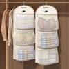 Underwear Hanging Storage Bag Household Socks Storage Net Wardrobe Hanging Hook Net Bag Portable Clothing Storage Mesh Bag