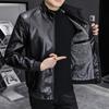 Men's Fashion Leather Jackets  Spring Autumn New Casual Motorcycle PU Jacket Biker Leather Coats Brand Clothing Big Size