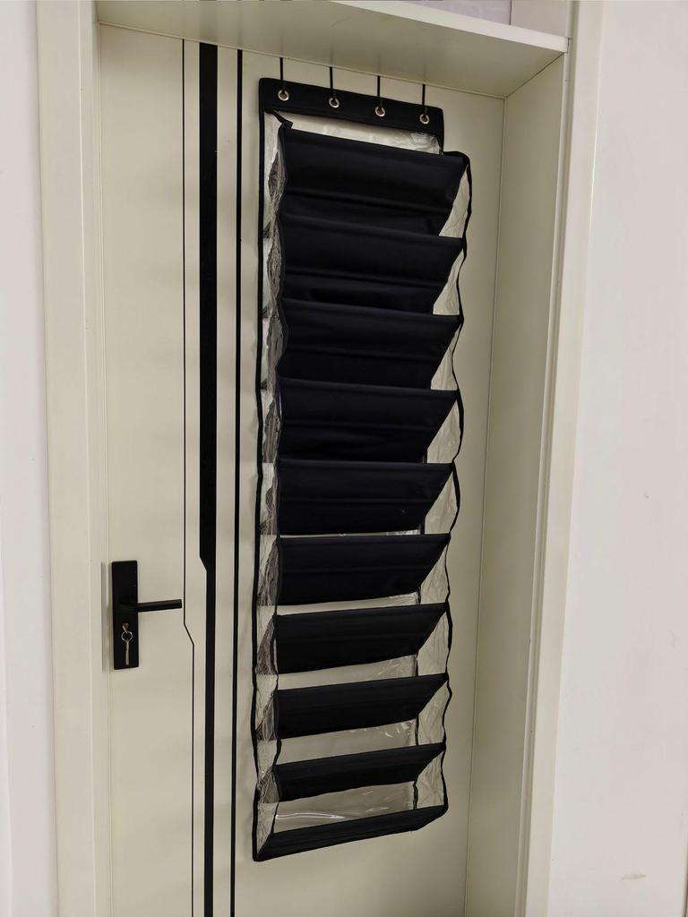 Door Hanging PVC Waterproof Multi-Pocket Storage Bag for Shoes