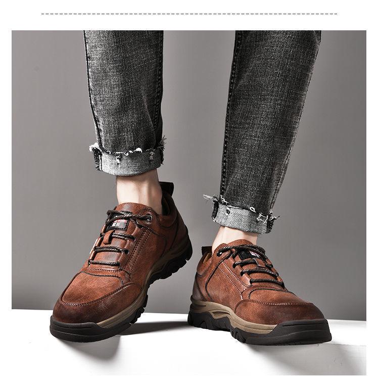 Men's Lightweight Outdoor Leather Hiking Shoes