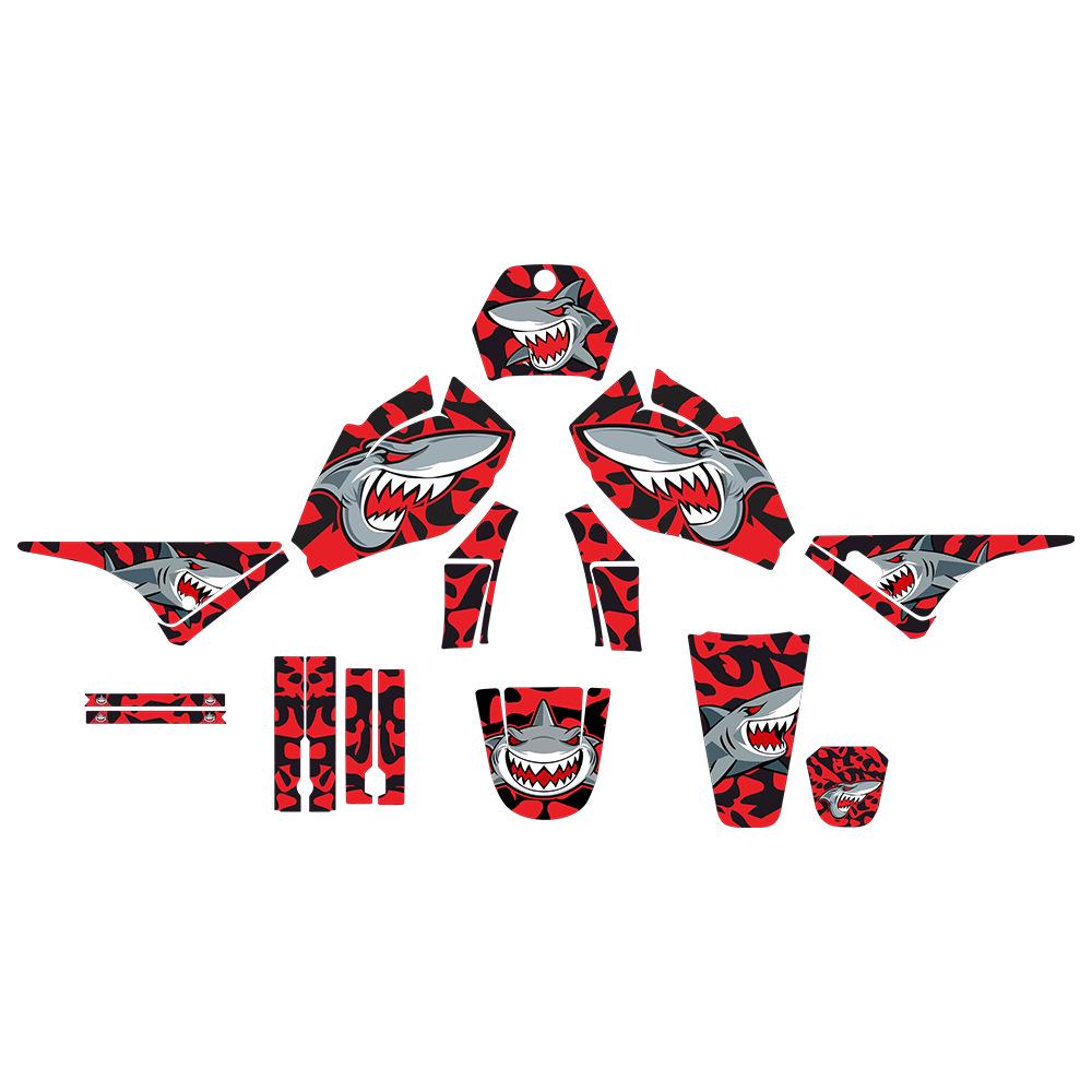 

Compatible with Yamaha PW80 1981-2024 Off-road Motorcycle Scratch-resistant Body Stickers Thick - 29mil