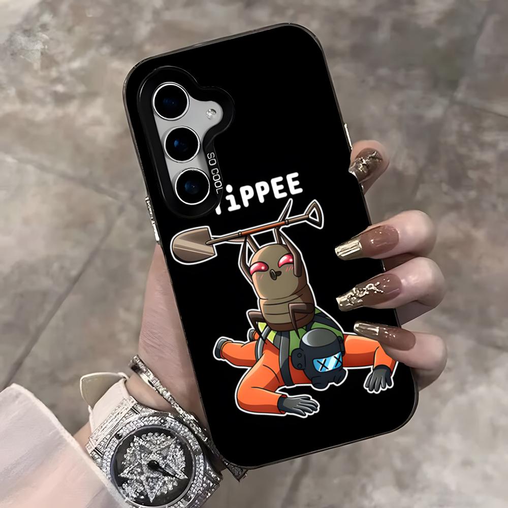 

Game L-Lethal C-Company Phone Case For Samsung S25 Ultra S23 S22 S21 S20 Ultra Plus S24 Fe A54 A55 Color Silver Cover Samsung S25 Ultra