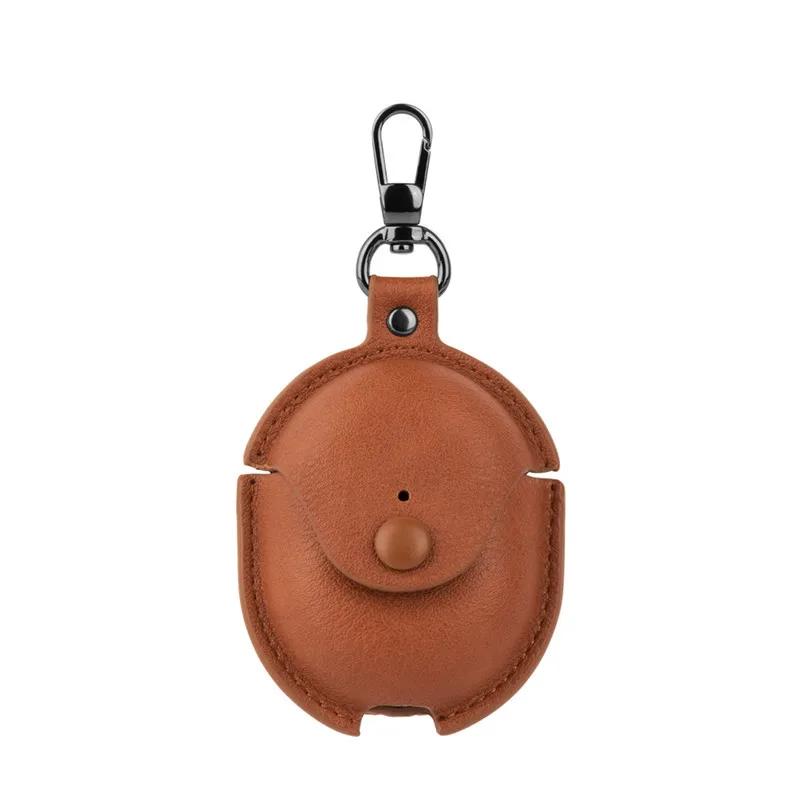 For Google Pixel Buds Pro 2 Case PU Leather Cover Earbuds Bluetooth Cover Storage Bag Accessories Box Protective Skin with Hoo