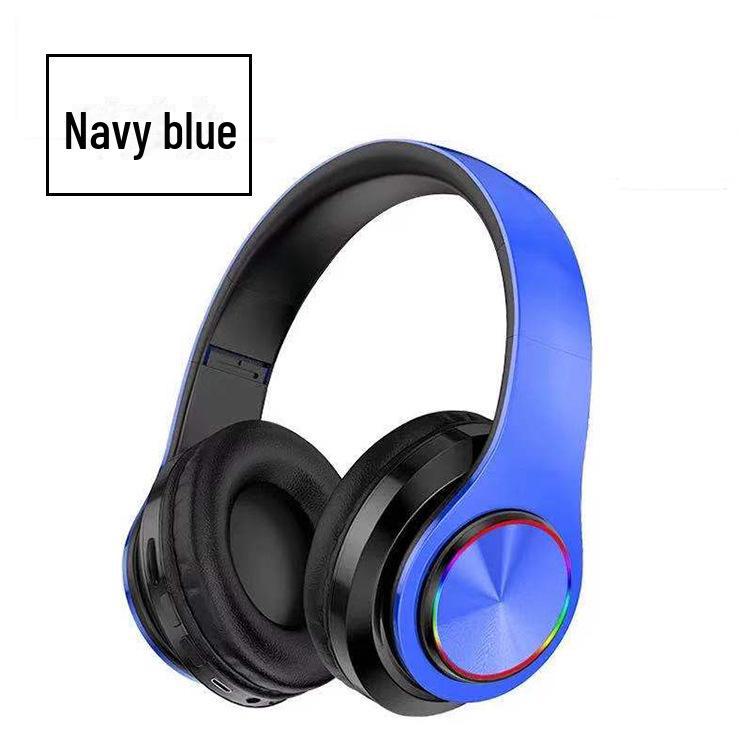 B39 Luminous Bluetooth Headset: Head-Mounted, Wireless, Foldable, Colorful Breathing Light, Heavy Bass Audio