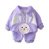 Kids Casual Long-Sleeve Set, Comfortable Daily Wear Outfits