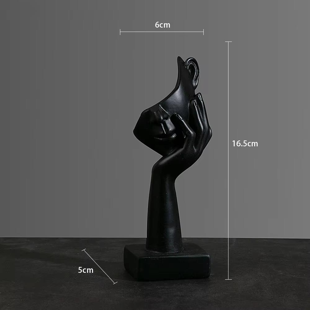 European Resin Abstract Mask Statues Miniature Collectible Figurines for Home Office Study Desktop Decoration Ornaments Gifts